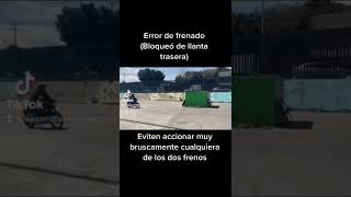 Así se ve un mal frenado en moto/ italika sptfire 200