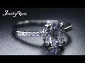 certificate report 1.30 ct diamond moissanite u0026 diamond solitaire 14kt solid gold engagement ring