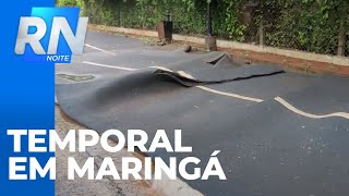 Temporal provoca prejuízos em Maringá