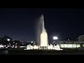 平和記念公園の夜の噴水　o ^▽^ o　明るいです。　（2019.12.7.