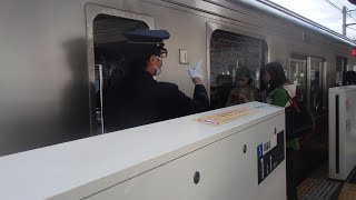 東急大井町線九品仏駅での車掌動作１