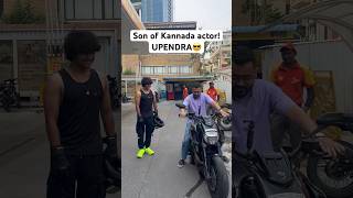 Famous Kannada actor Upendra’s son with his Superbike #ducati