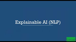 Explainable AI in NLP (LIME, SHAP, ANCHOR)