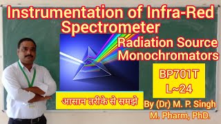 Instrumentation of IR Spectrometer | Radiation Sources | Monochromators | Analysis | BP701T | L~24