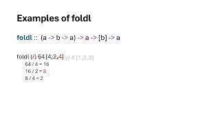 Haskell foldl & foldr examples