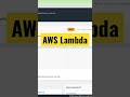 aws lambda 101 shorts devops cloud programming coding computer computerscience