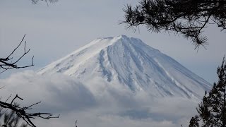 富士山眺望の山　河口湖・御坂黒岳をゆく 2017/03/04