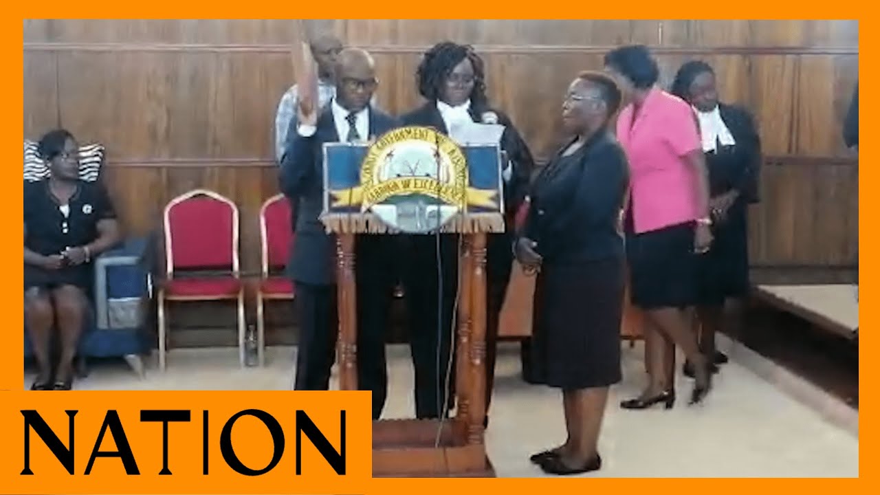 10 New Kisumu County CECs Sworn Into Office - YouTube