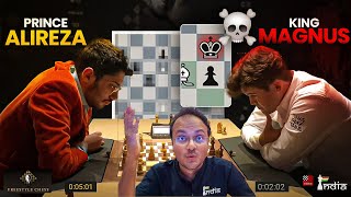 When Alireza has Magnus Carlsen by his neck | Freestyle Chess 2025