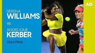 Serena Williams v Angelique Kerber - Australian Open 2016 Final | AO Classics
