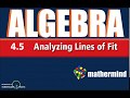 BIM Algebra 4-5 Analyzing lines of fit