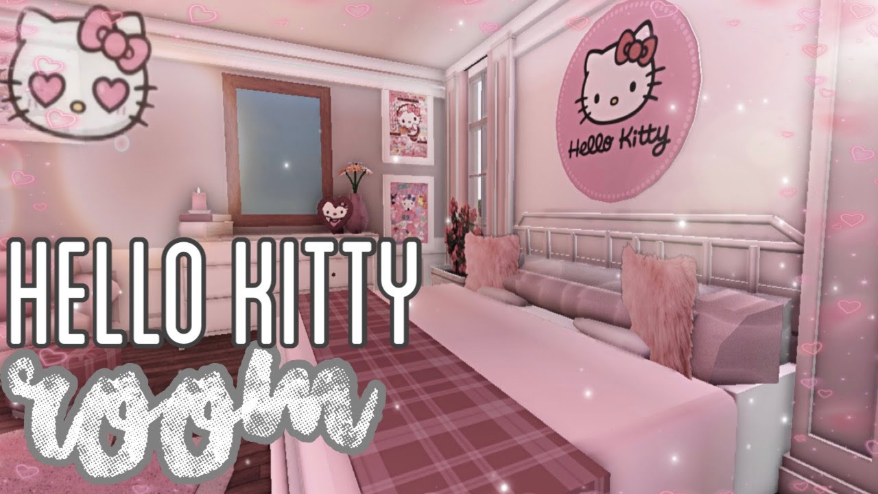 Teenage Hello Kitty Bedroom Bloxburg Speedbuild & Tour || Melendezz ...