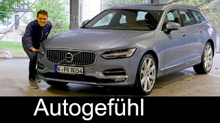 Volvo V90 FULL REVIEW test driven T5 Inscription/R-Design Kombi estate all-new neu 2017 - Autogefühl