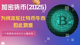 2025加密市场深度研判：为什么这轮比特币牛市如此艰难？加密寒冬后的复苏逻辑，从市场心理到监管困局的全维度解析。