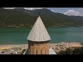 ananuri fortress in 4k. georgia ananuri fortress to visit