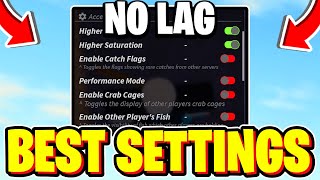 *BEST SETTINGS* How To REDUCE LAG \u0026 INCREASE FPS In Fisch! Roblox