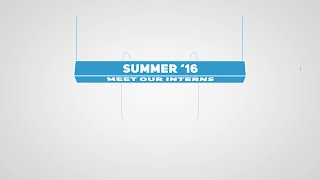 Meet Our Interns (2016)