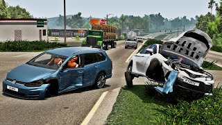 BeamNG Drive - Realistic Car Crashes #2