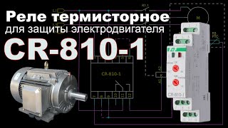 Реле CR-810-1 термисторное для защиты электродвигателей от перегрева.