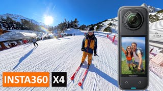 Insta360 X4 Video recorded in 360 degrees at Les Arcs 1800