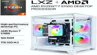 Review: LXZ Desktop Computer | AMD Ryzen 7-5700G 8-Core | 16GB DDR4 RAM | 1TB NVMe SSD