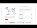 Design An Accordion In A Website With Bootstrap 5, HTML & CSS