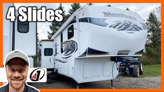 Used 2010 Montana 3455SA Quad Slide Dual Air Keystone Fifth Wheel RV Review (Sold)