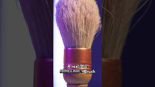 I Crafted a Realistic Minecraft Brush #craft #minecraft #shorts