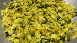 डब्यासाठी १० मिनिटांत चमचमीत अशी कोबीची सुक्की भाजी । kobichi bhaji |House Wife | tiffin box recipe