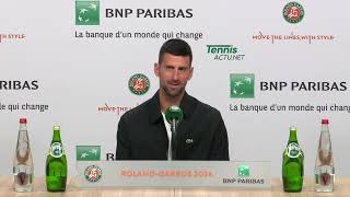 Tennis - Roland-Garros 2024 - Novak Djokovic : "Low expectations and high hopes..."