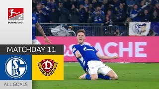 Schalke unbeatable | FC Schalke 04 - Dynamo Dresden 3-0 | All Goals | Matchday 11 –  Bundesliga 2