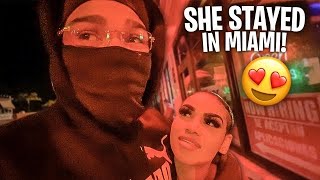 SHE STAYED THE NIGHT WITH ME! 😍🌴
