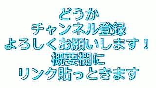 チャンネル登録よろしくお願いします！(概要欄絶対見てね！）