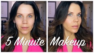 MY FIVE MINUTE MAKEUP ROUTINE | Tutorial