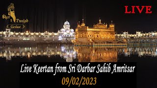 09/02/2023  LIVE Daily Kirtan Shri Harmandir Sahib Amritsar Today SGPC | Sri Darbar Sahib Keertan