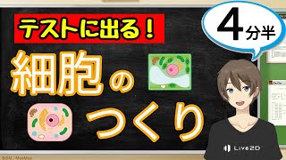 細胞のつくり（植物と動物の生きるしくみ）【中2理科わかりやすい授業動画】