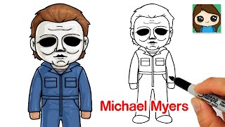 How to Draw Michael Myers 🎃 Halloween Art