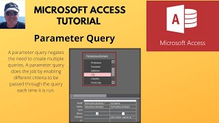 Parameter Query in Microsoft Access. Parameter query