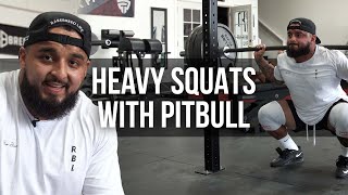 Heavy Squats with Pitbull Torres | JTSstrength.com