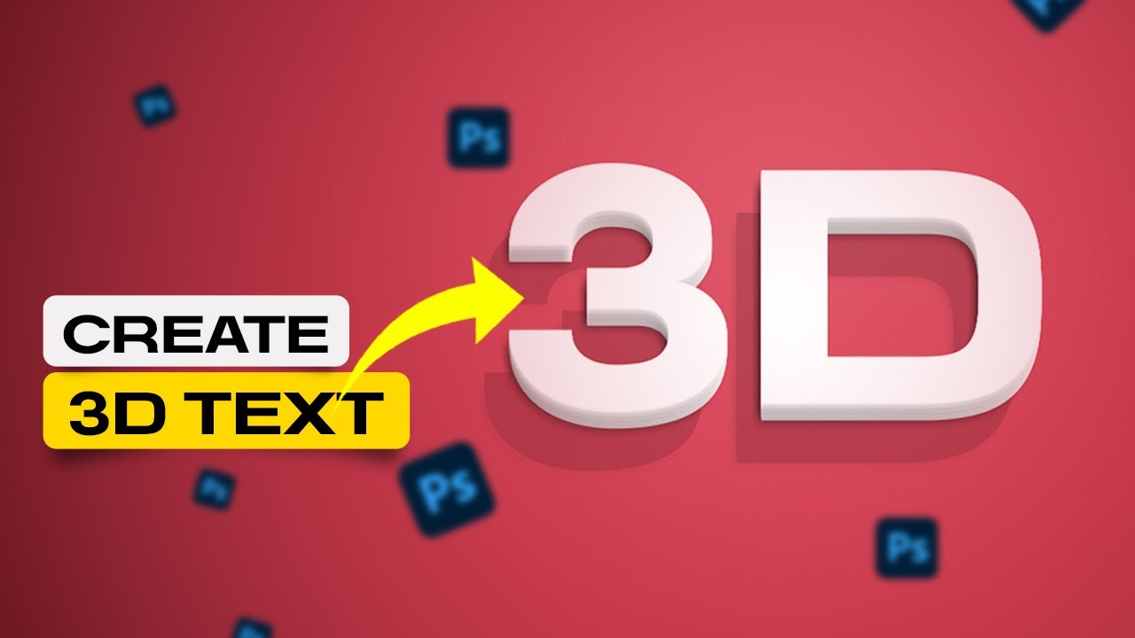 Easy 3d Text Effect In Photoshop Best Photoshop Tutorial For Beginner Easy 3d Text Effect In Photoshop Best Photoshop Tutorial For Beginner