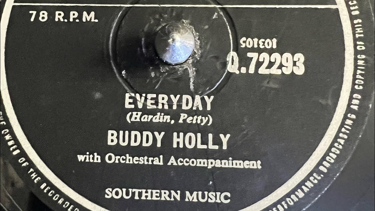 Buddy Holly - Everyday 78rpm - YouTube