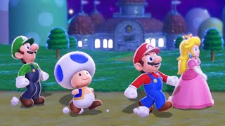 Super Mario 3D World - Full Game Walkthrough (4 Players)