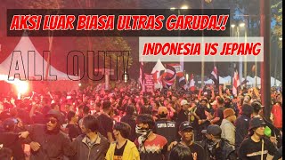 Aksi korteo ultras garuda di GBK | INDONESIA VS JEPANG 0-4 | KUALIFIKASI PIALA DUNIA 2026 ZONA ASIA