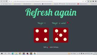 Dice Challenge - a JavaScript Project.