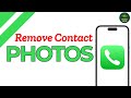 How to remove contact photos from messages on iPhone ?