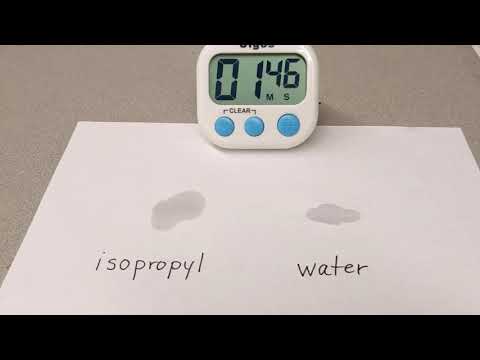 Will rubbing alcohol evaporate?