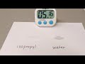 evaporation isopropyl vs. water