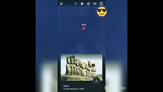 How Moai looks in Google Earth #Googleearth #Moai