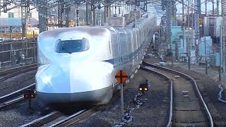 【N700A】東海道新幹線　のぞみ号米原駅高速通過