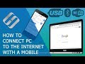 How to Connect Your PC to the Internet Through a Phone with Bluetooth, Wi Fi or USB Cable 📱 ↔️ 💻